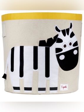 3 Sprouts Zebra Storage Bin